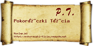 Pokoráczki Tícia névjegykártya